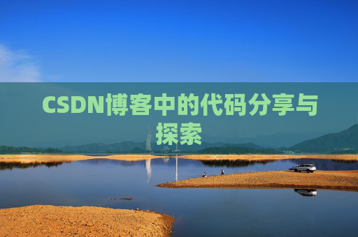 CSDN博客中的代码分享与探索